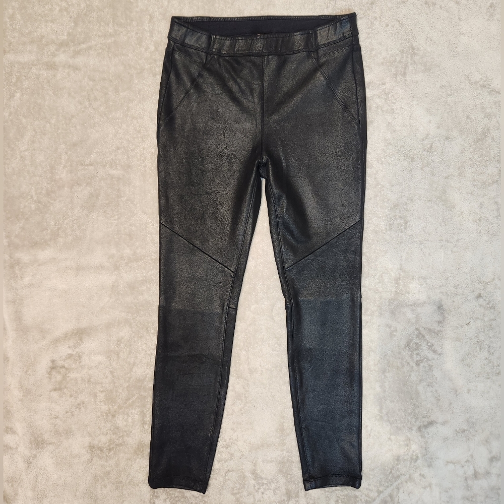 Free People Black Women's Vegan Suede Jeggings